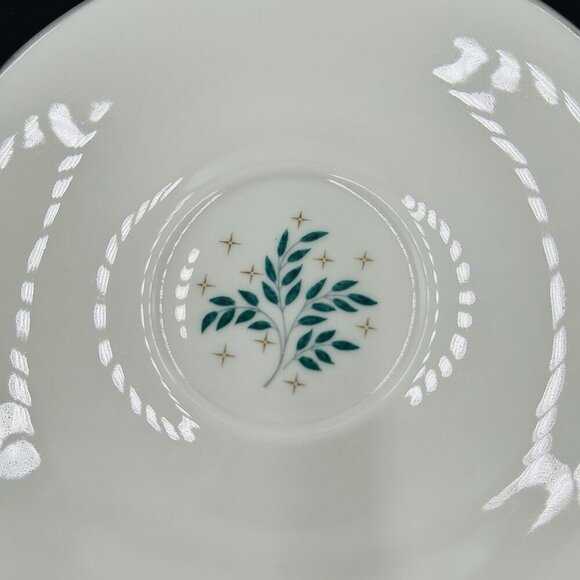 Syracuse China Lyric 5 7/8" Saucer Vintage MCM Made in USA Set of 4 - Picture 6 of 13